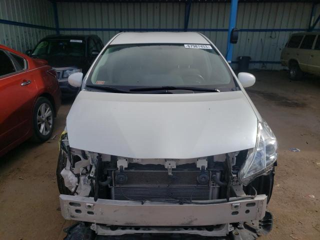 JTDZN3EU2E3312350 - 2014 TOYOTA PRIUS V WHITE photo 5