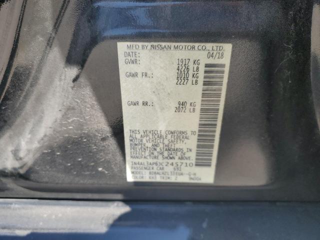 1N4AL3AP6JC245710 - 2018 NISSAN ALTIMA 2.5 Қара фото 12