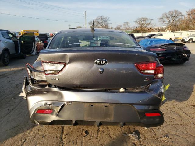 3KPA24AB7KE158500 - 2019 KIA RIO S GRAY photo 6