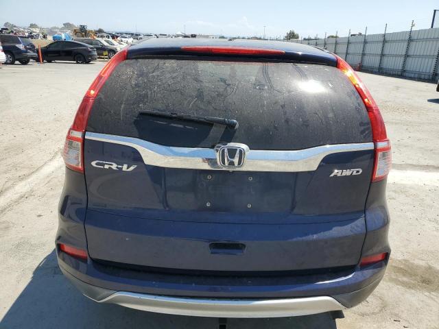 2HKRM4H54GH642785 - 2016 HONDA CR-V EX BLUE photo 6