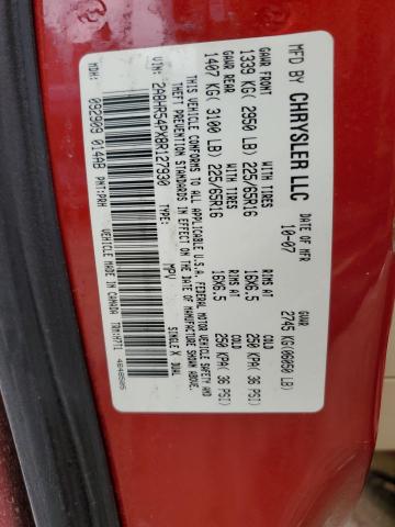 2A8HR54PX8R127930 - 2008 CHRYSLER TOWN & COU TOURING 红色 照片 13