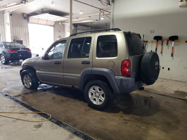 1J4GL48K13W593947 - 2003 JEEP LIBERTY SPORT TAN photo 2