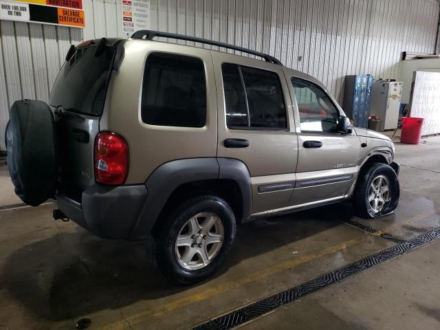 1J4GL48K13W593947 - 2003 JEEP LIBERTY SPORT TAN photo 3