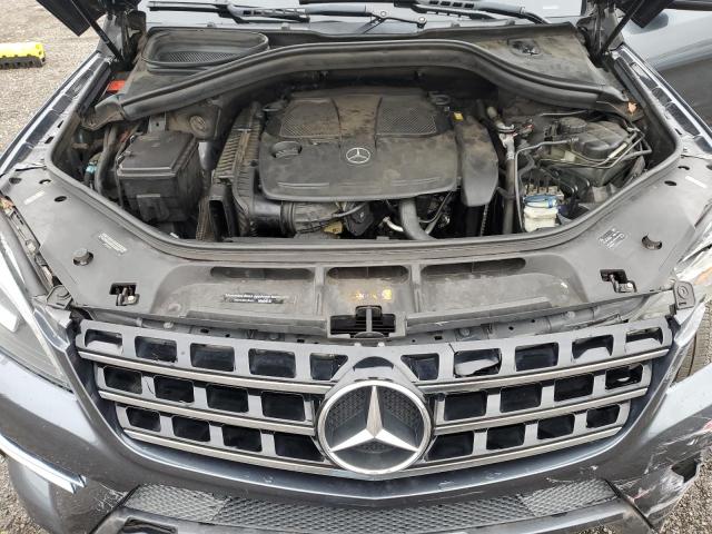 4JGDA5HB5EA355714 - 2014 MERCEDES-BENZ ML 350 4MATIC GRAY photo 12