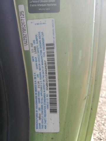 3VWBK21C23M429257 - 2003 VOLKSWAGEN NEW BEETLE GL 绿色 照片 12