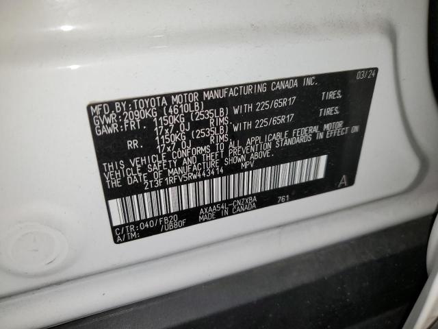 2T3F1RFV5RW443414 - 2024 TOYOTA RAV4 LE Ağ foto 14