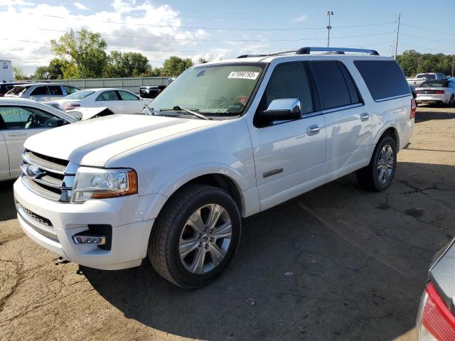 1FMJK1MT3FEF14537 - 2015 FORD EXPEDITION EL PLATINUM WHITE photo 1