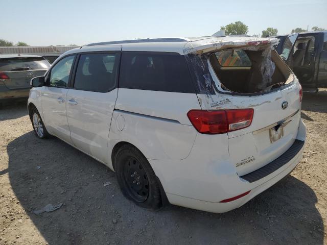 KNDMB5C13G6098686 - 2016 KIA SEDONA LX WHITE photo 2