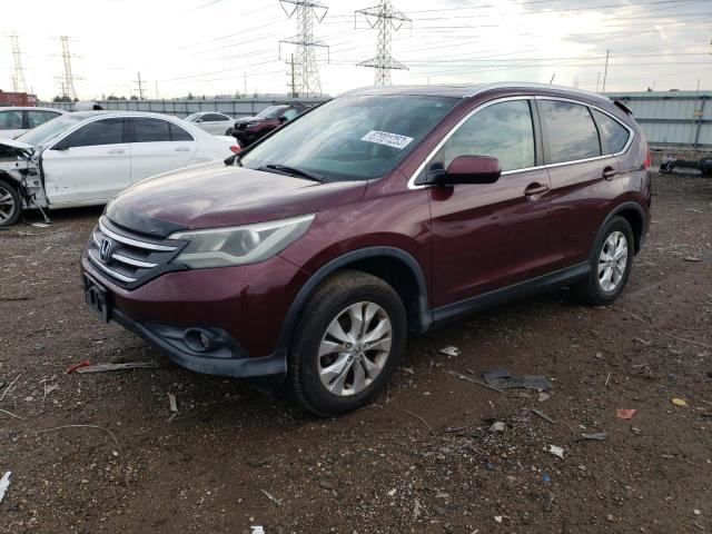 5J6RM4H77EL013977 - 2014 HONDA CR-V EXL MAROON photo 1