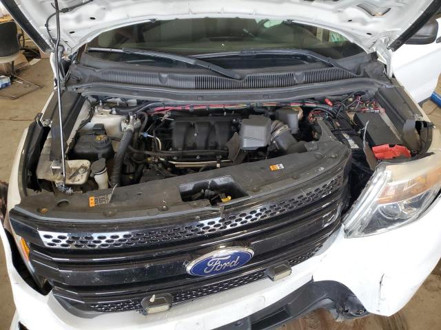 1FM5K8AR4DGA80438 - 2013 FORD EXPLORER POLICE INTERCEPTOR WHITE photo 12