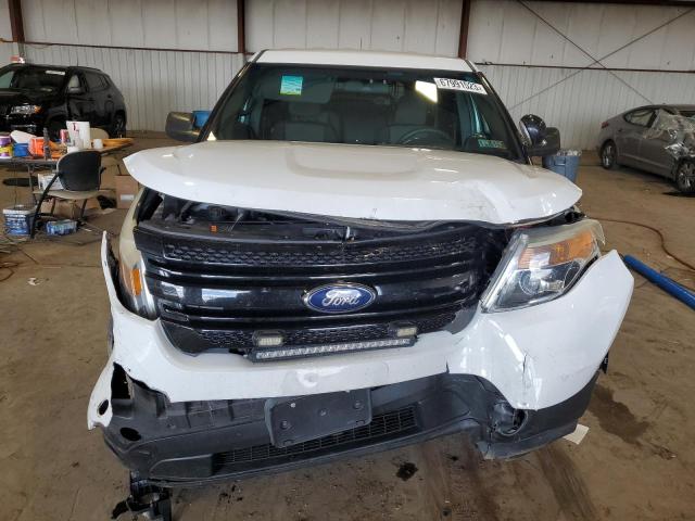 1FM5K8AR4DGA80438 - 2013 FORD EXPLORER POLICE INTERCEPTOR WHITE photo 5