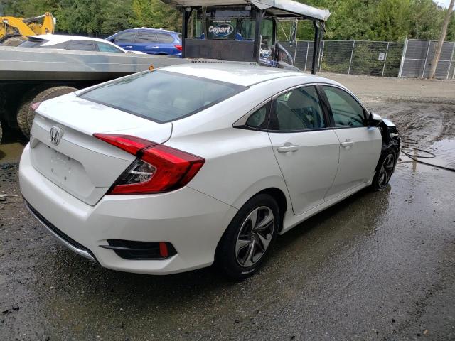 19XFC2F65KE014057 - 2019 HONDA CIVIC LX WHITE photo 3