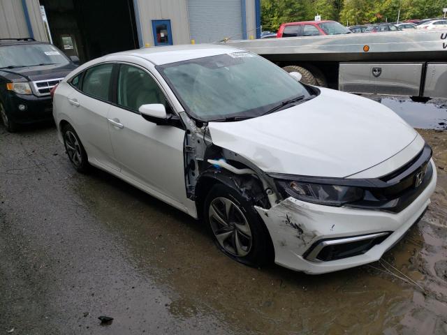 19XFC2F65KE014057 - 2019 HONDA CIVIC LX WHITE photo 4