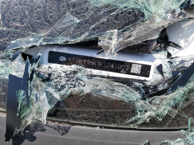 4T1B11HK1KU744022 - 2019 TOYOTA CAMRY L 白色 照片 13