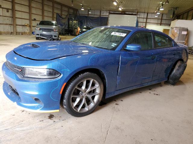 2C3CDXHG3NH264137 - 2022 DODGE CHARGER GT BLUE photo 1