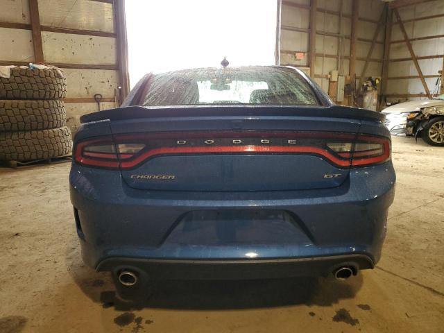 2C3CDXHG3NH264137 - 2022 DODGE CHARGER GT BLUE photo 6