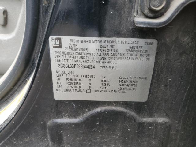 3GSCL33P09S544264 - 2009 SATURN VUE XE BLACK photo 12