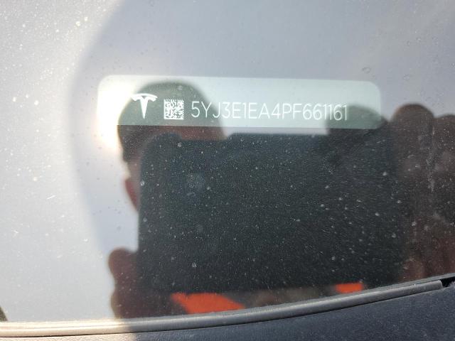 5YJ3E1EA4PF661161 - 2023 TESLA MODEL 3 GRAY photo 12