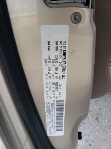 2C4RC1BG3CR250437 - 2012 CHRYSLER TOWN & COU TOURING 金色 照片 13