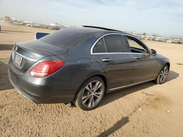 55SWF4KB7FU007177 - 2015 MERCEDES-BENZ C 300 4MATIC GRAY photo 3
