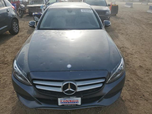 55SWF4KB7FU007177 - 2015 MERCEDES-BENZ C 300 4MATIC GRAY photo 5