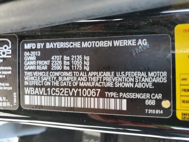 WBAVL1C52EVY10067 - 2014 BMW X1 XDRIVE28I BLACK photo 14