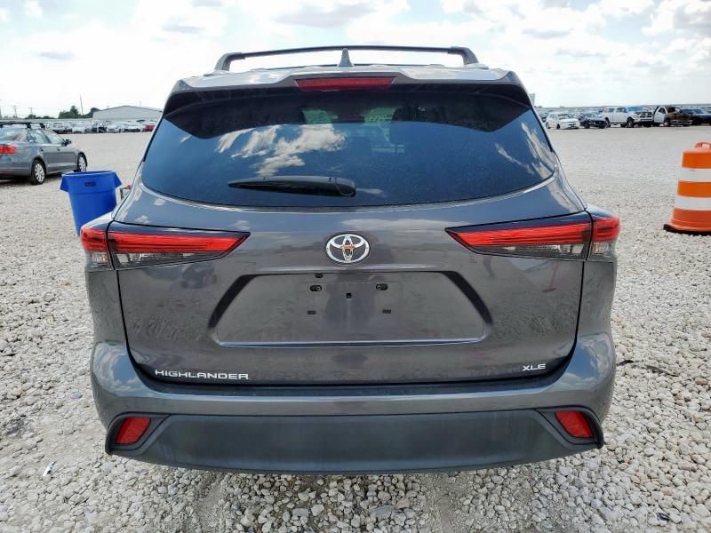 5TDGZRAH8MS065808 - 2021 TOYOTA HIGHLANDER XLE Մոխրագույն լուսանկար 6
