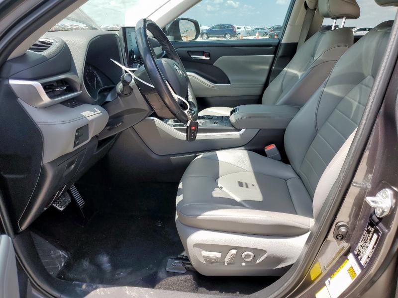 5TDGZRAH8MS065808 - 2021 TOYOTA HIGHLANDER XLE Մոխրագույն լուսանկար 7