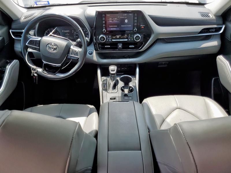 5TDGZRAH8MS065808 - 2021 TOYOTA HIGHLANDER XLE Մոխրագույն լուսանկար 8