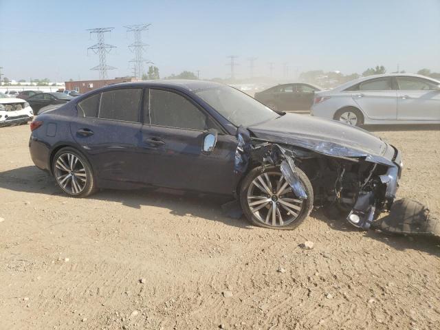 JN1EV7ARXKM550169 - 2019 INFINITI Q50 LUXE ლურჯი ფოტო 4