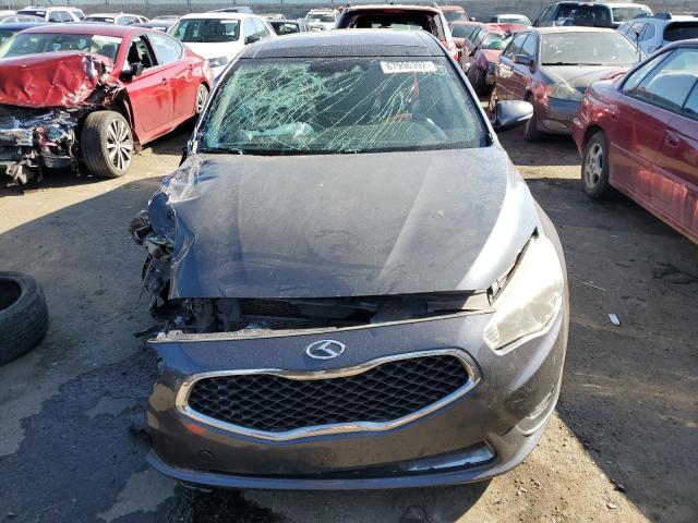 KNALN4D71E5152471 - 2014 KIA CADENZA PREMIUM GRAY photo 5