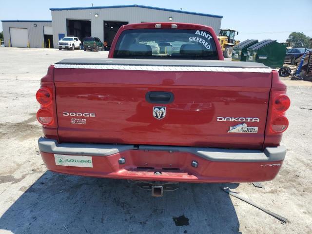 1D7HE38K89S782681 - 2009 DODGE DAKOTA SXT RED photo 6