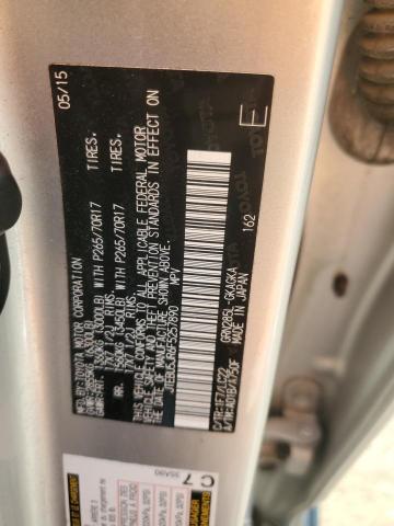 JTEBU5JR6F5257890 - 2015 TOYOTA 4RUNNER SR5/SR5 PREMIUM 银色 照片 13