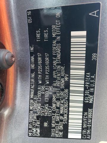 5TDKK3DC9GS740596 - 2016 TOYOTA SIENNA LE 灰色 照片 14