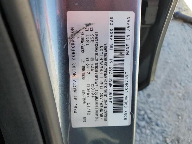 JM1BL1MP5D1785161 - 2013 MAZDA 3 I TURQUOISE photo 12