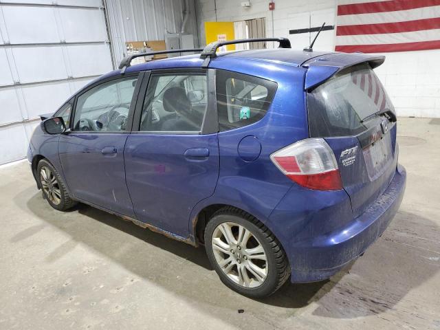 JHMGE8H66BC021295 - 2011 HONDA FIT SPORT BLUE photo 2