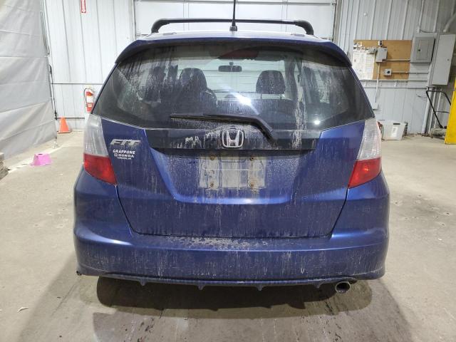 JHMGE8H66BC021295 - 2011 HONDA FIT SPORT BLUE photo 6
