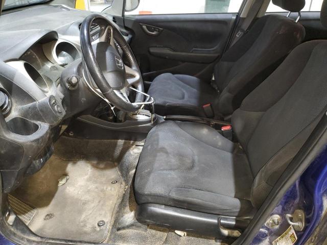 JHMGE8H66BC021295 - 2011 HONDA FIT SPORT BLUE photo 7