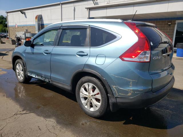 5J6RM4H77DL013296 - 2013 HONDA CR-V EXL 蓝色 照片 2