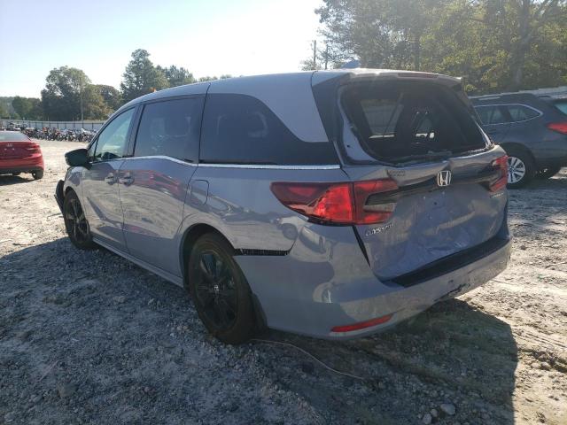 5FNRL6H76PB008361 - 2023 HONDA ODYSSEY SPORT-L GRAY photo 2