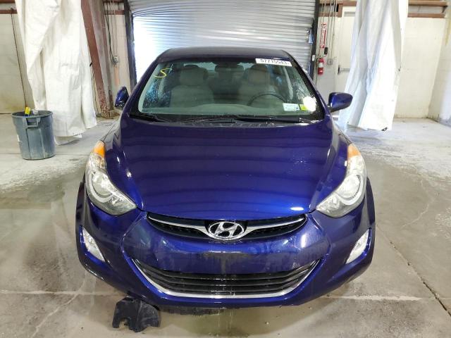 5NPDH4AE3DH293039 - 2013 HYUNDAI ELANTRA GLS BLUE photo 5