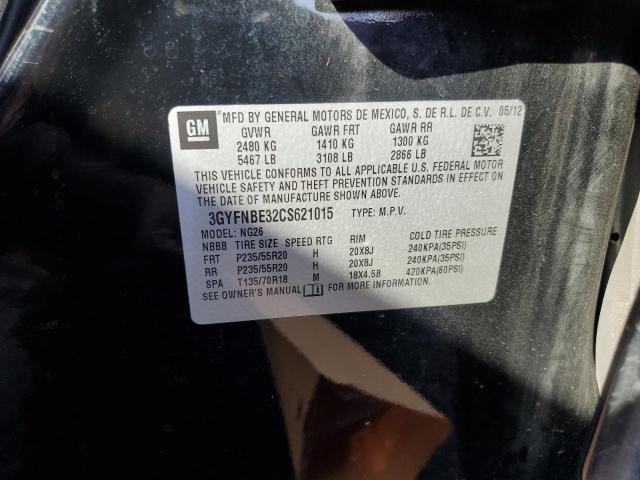 3GYFNBE32CS621015 - 2012 CADILLAC SRX PERFORMANCE COLLECTION Қара фото 14