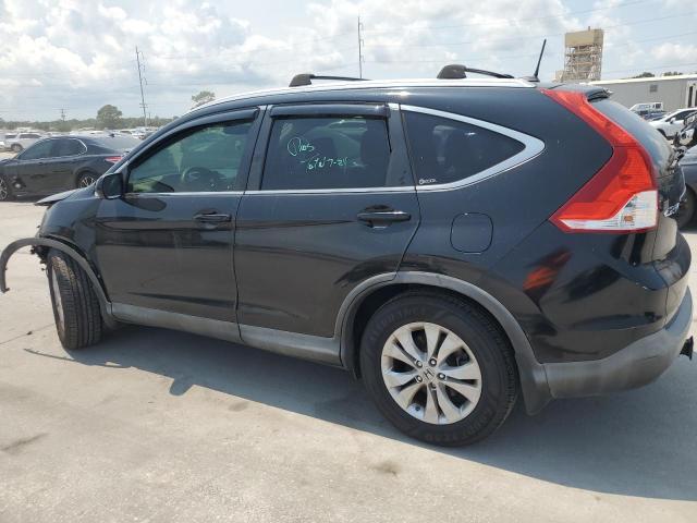JHLRM3H76CC007488 - 2012 HONDA CR-V EXL BLACK photo 2