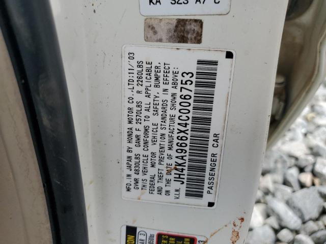 JH4KA966X4C006753 - 2004 ACURA 3.5RL 白色 照片 13
