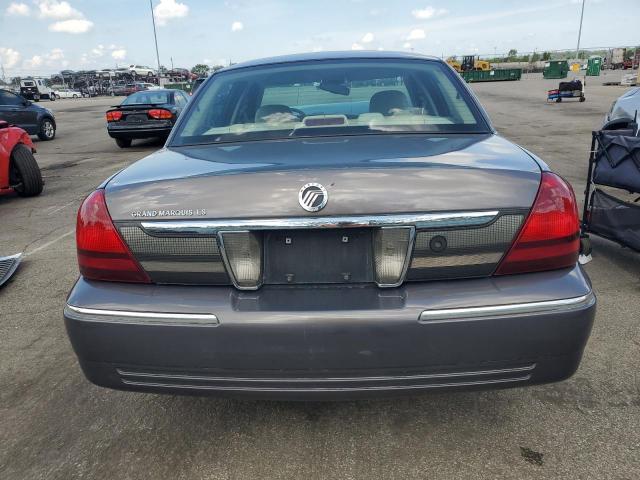 2MEFM75V07X605688 - 2007 MERCURY GRAND MARQUIS LS GRAY photo 6