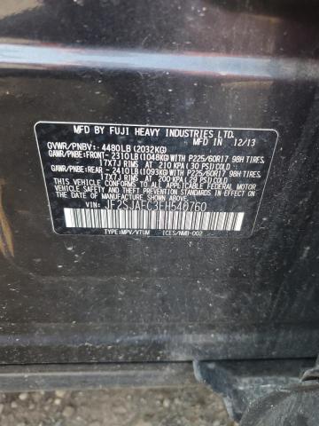 JF2SJAEC3EH540760 - 2014 SUBARU FORESTER 2.5I PREMIUM BLACK photo 13