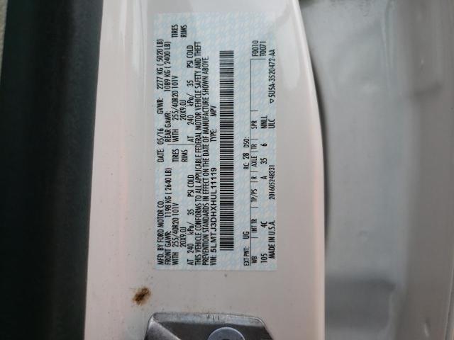 5LMTJ3DHXHUL11119 - 2017 LINCOLN MKC RESERVE WHITE photo 13