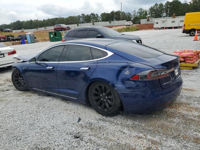 5YJSA1E28HF229903 - 2017 TESLA MODEL S أزرق صورة 2