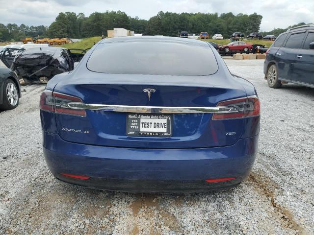 5YJSA1E28HF229903 - 2017 TESLA MODEL S أزرق صورة 6