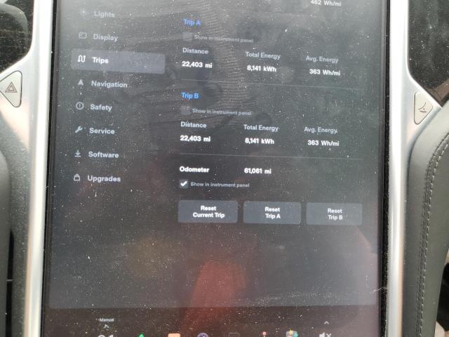 5YJSA1E28HF229903 - 2017 TESLA MODEL S أزرق صورة 9